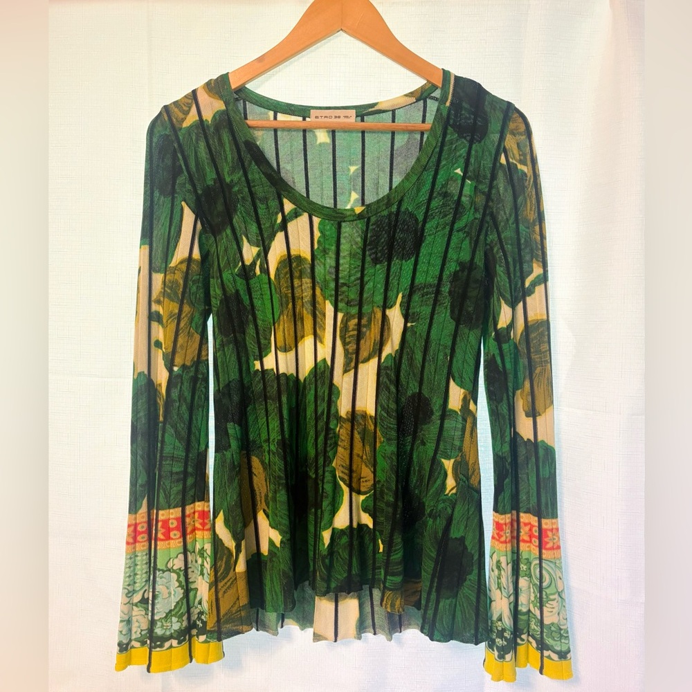 Etro floral knit top